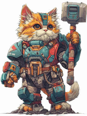 Animal Warriors Coloring Book Version 1 (750 Pages)