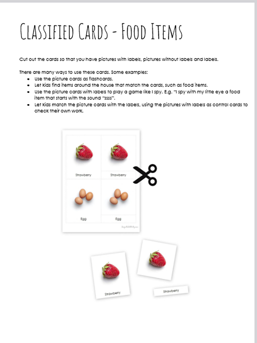 Montessori Paper Materials Cut Out And Matching (170 Pages) - Image 4