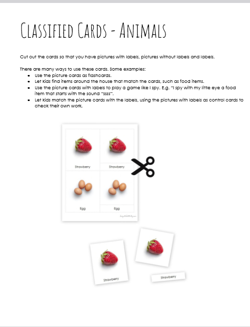 Montessori Paper Materials Cut Out And Matching (170 Pages) - Image 12