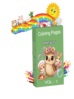 Kawaii Bliss 600 Coloring Pages Vol.1