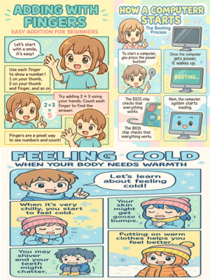 Kids Comic Style Study Posters Vol.3