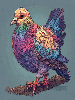Pigeon Coloring Book (100 Pages)